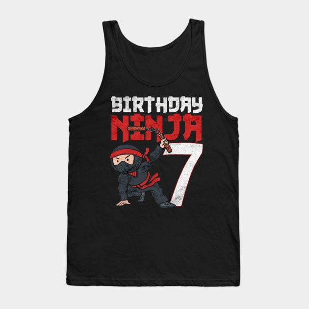 Ninja Birthday 7 Tank Top by Wellcome Collection